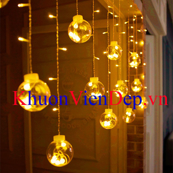 Led a transparent ball decorative lights outdoor holiday string lights wedding decoration small lights shop window
