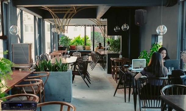 Hệ thống âm thanh quán cafe JBL- BIK giá 18 triệu
